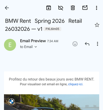 Rendu Gmail App Pixel 6