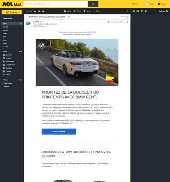 Rendu AOL.com Chrome