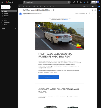 Rendu Gmail.com Chrome