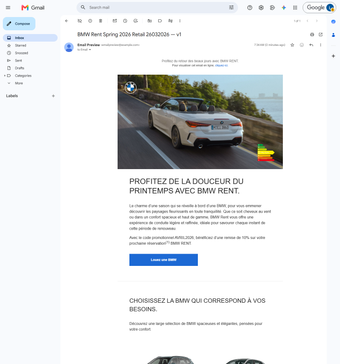 Rendu Gmail.com Chrome