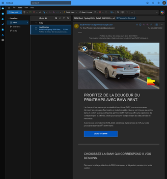 Rendu Microsoft365.com Chrome