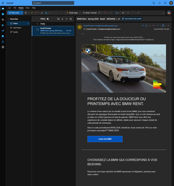 Rendu Microsoft365.com Edge
