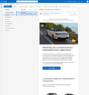 Rendu Outlook.com Edge