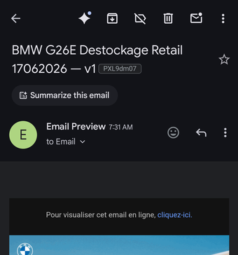 Rendu Gmail App Pixel 9