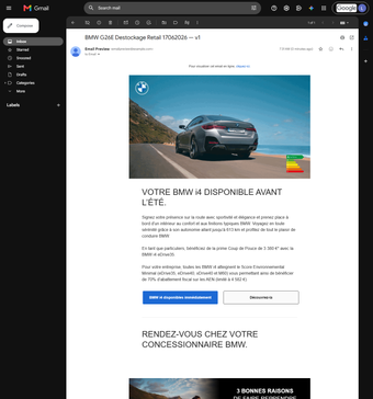Rendu Gmail.com Chrome