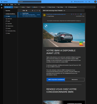 Rendu Outlook.com Edge