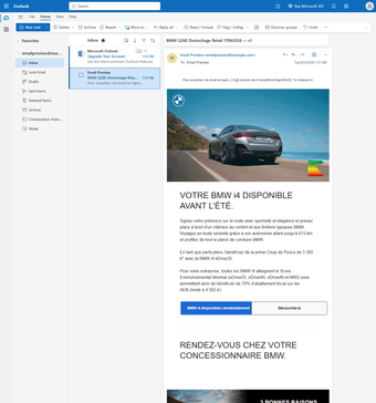 Rendu Outlook.com Chrome