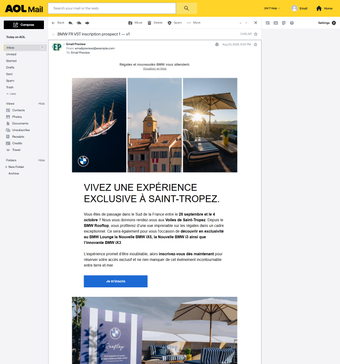 Rendu AOL.com Chrome